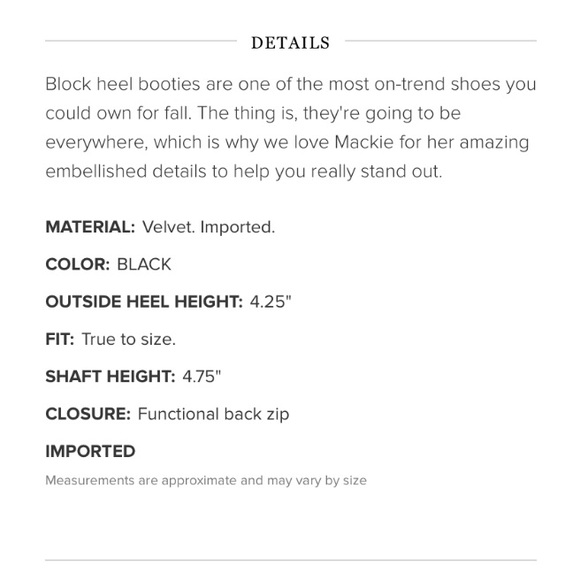 NWT Shoe Dazzle Black Velvet Block Heel Booties - Picture 8 of 9